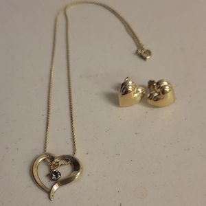 Necklace, earrings set